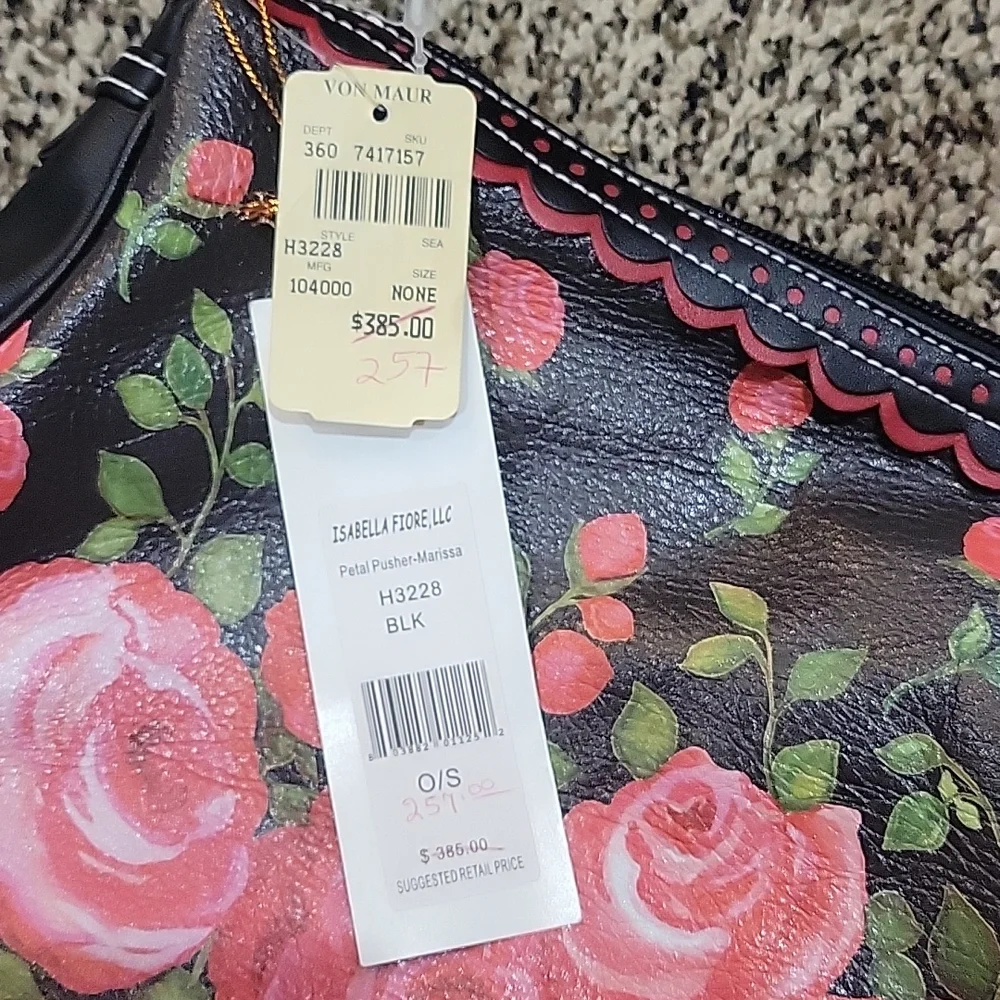 Brand New Isabella Fiore Rose Purse - Picture 6 of 6